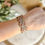 Thumbnail: Khaki and Antique Rose Picasso Bracelet