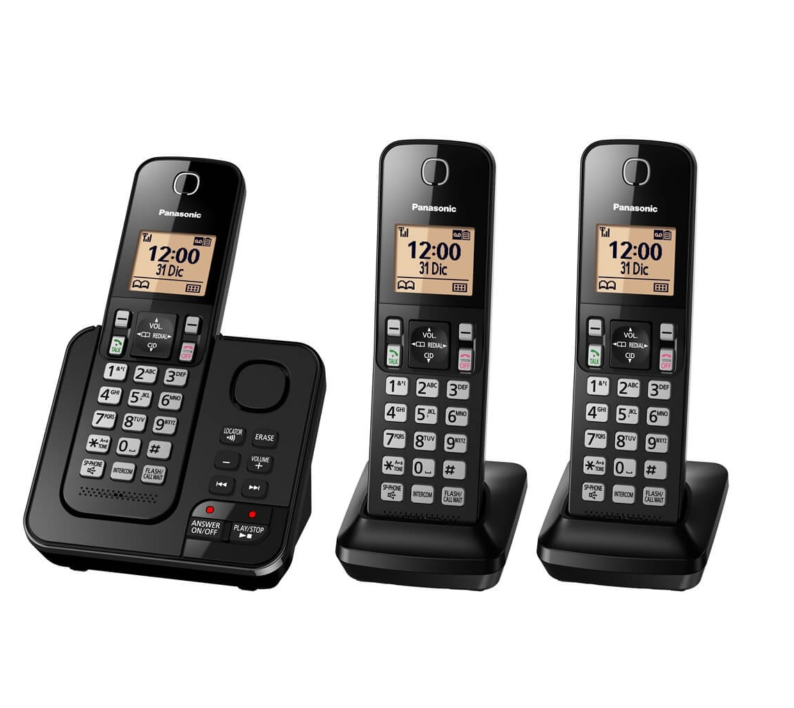 TELÉFONO INALÁMBRICO DECT PANASONIC CONTETGC363 3 auriculares