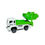 Miniatura: Conjunto 3 Caminhões de Lixo e Reciclagem Articulados e Fricção - Coleta seletia - reciclagem - lixeiro - garis - essenciais