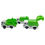 Miniatura: Conjunto 3 Caminhões de Lixo e Reciclagem Articulados e Fricção