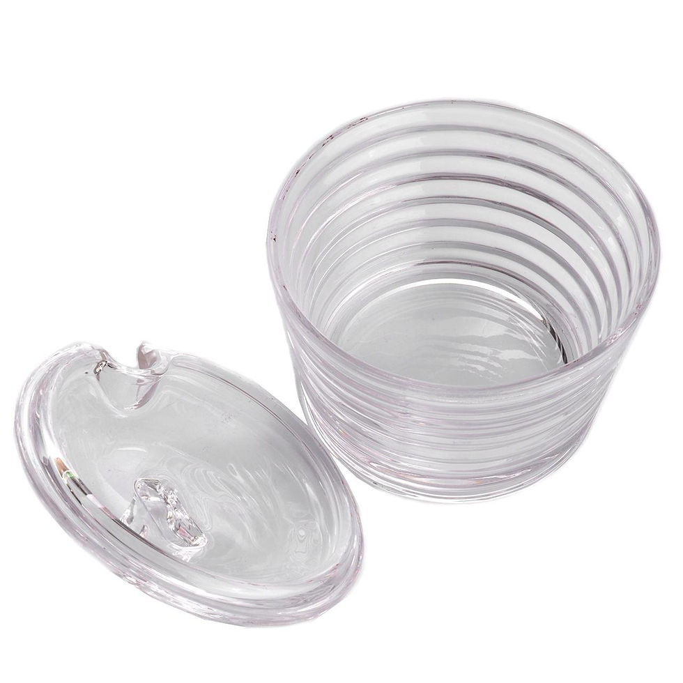 Açucareiro de Vidro 10cm Colmeia Um Toque de Doçura e Elegância