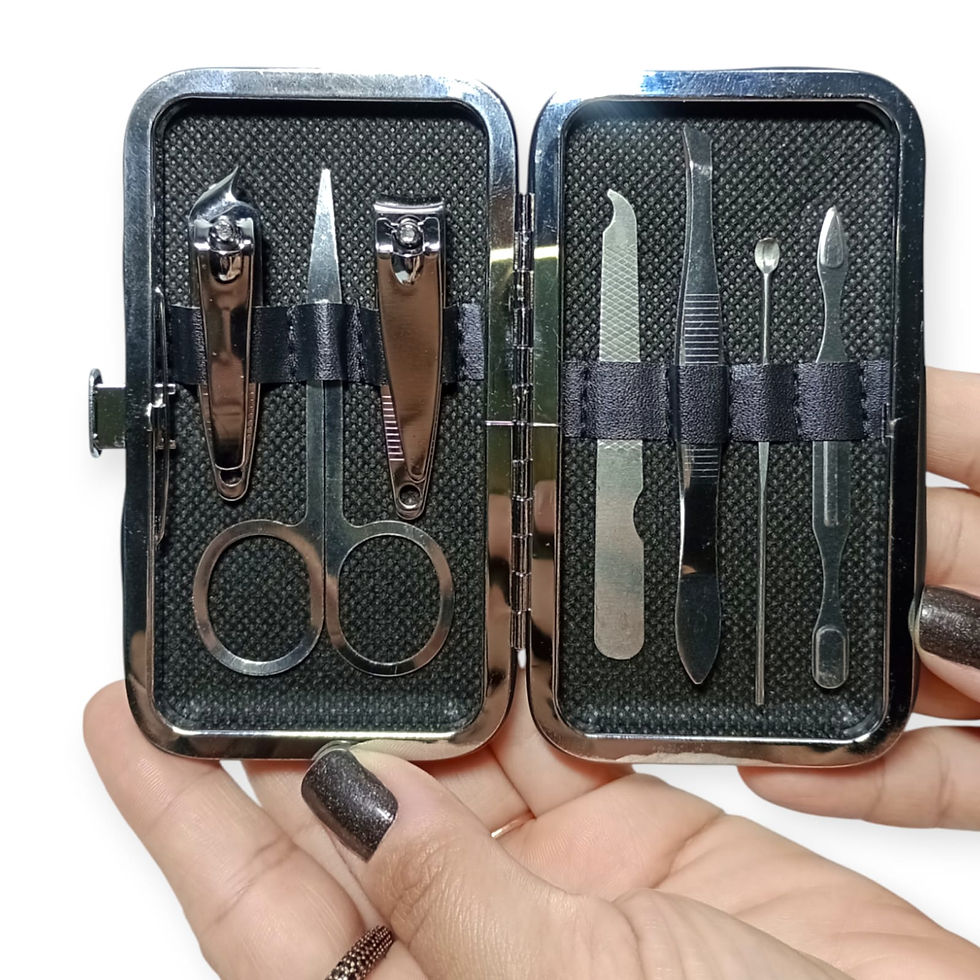Kit Manicure 07 Peças com Estojo Compacto