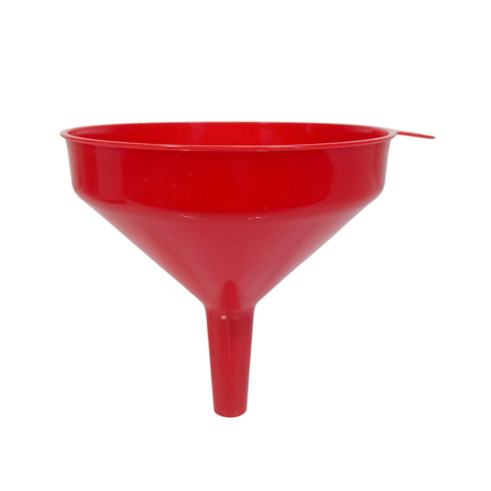 Funil de Plástico 13,5cm cor Vermelho Multiuso