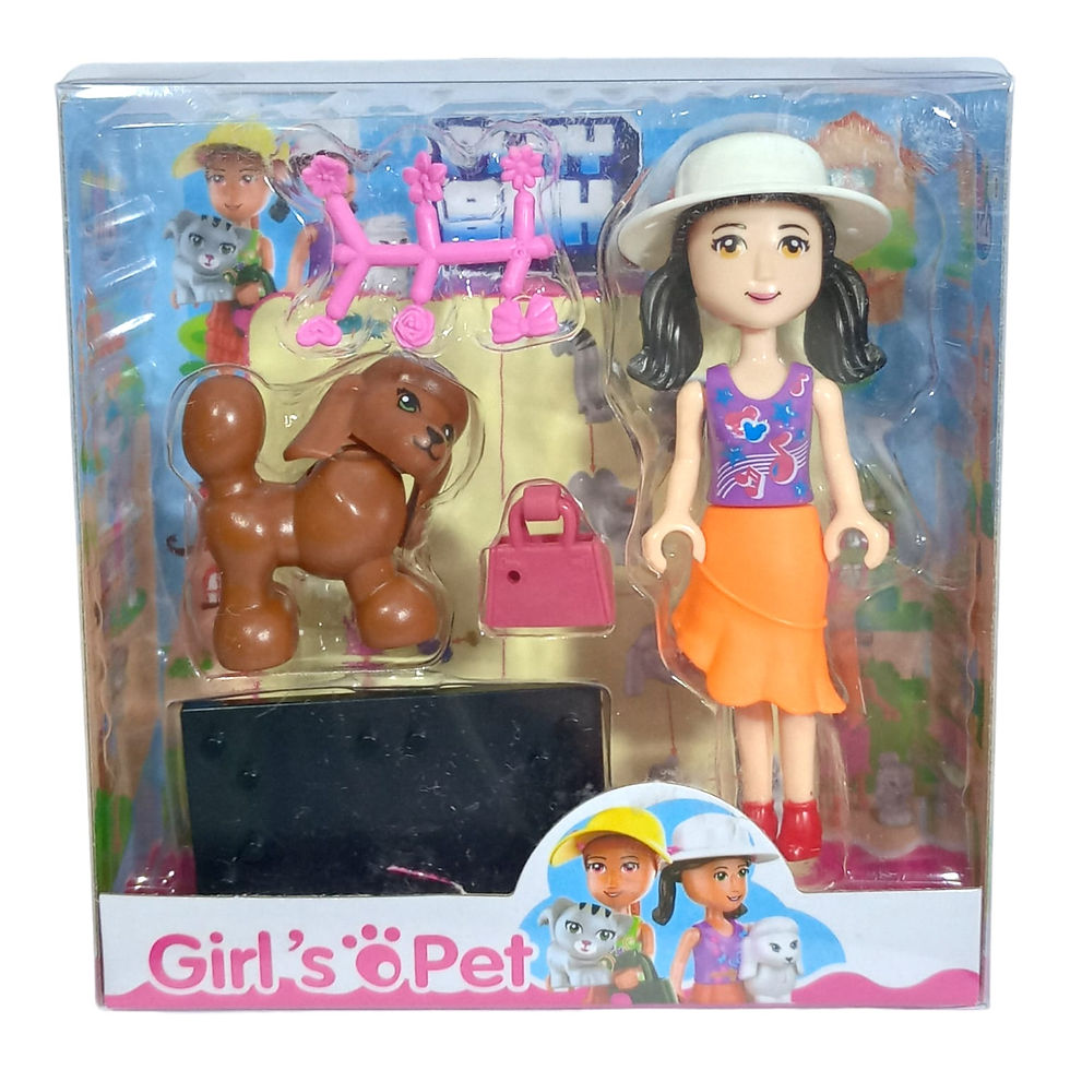 Boneca Monta e Desmonta com Pet