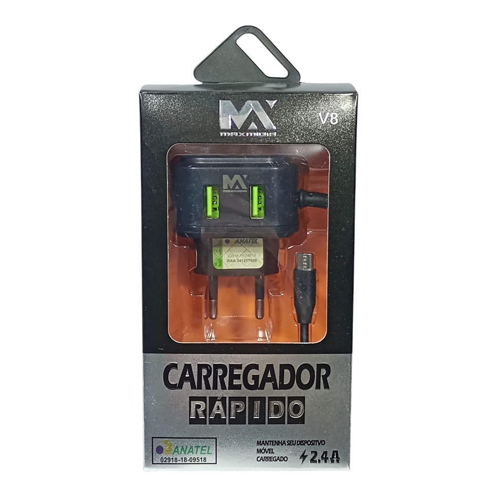 Carregador de Celular e Cabo - Modelo: TC 250d - Saída: DC 5V 2.4A