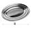 Miniatura: Bandeja de Inox 36x25cm Oval Multiuso