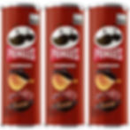 3 Tubos de Batata Pringles Churrasco com 109g