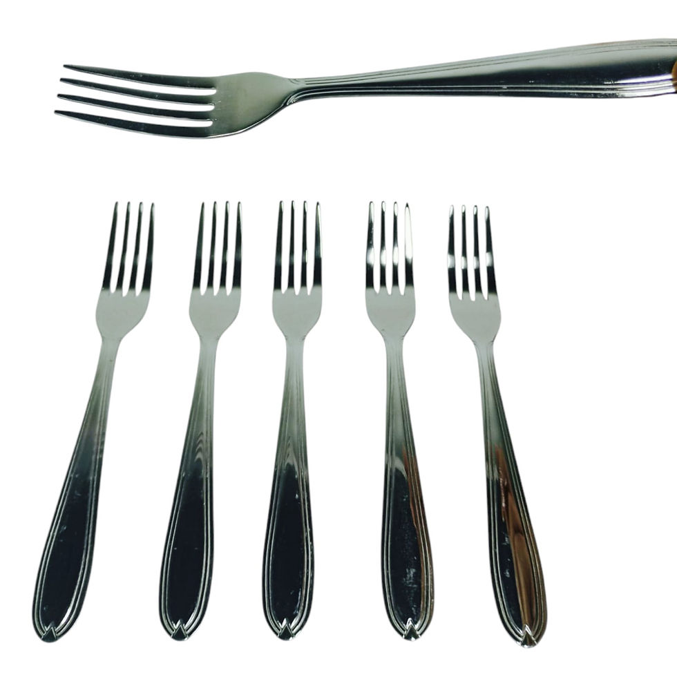 Conjunto 6 Garfos de Aço Inox para Sobremesa 17cm