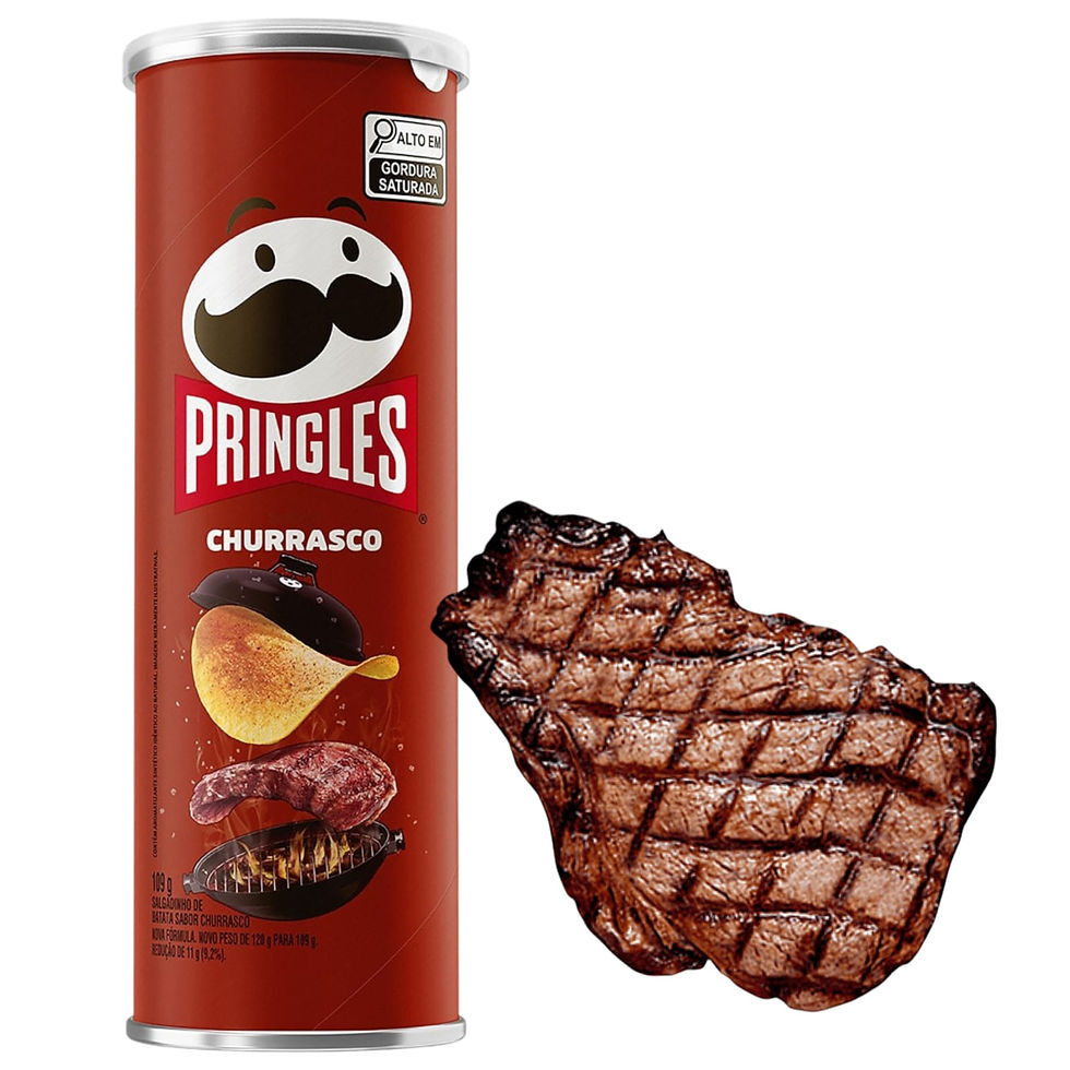 1 Batata Pringles Churrasco Tubo com 109g