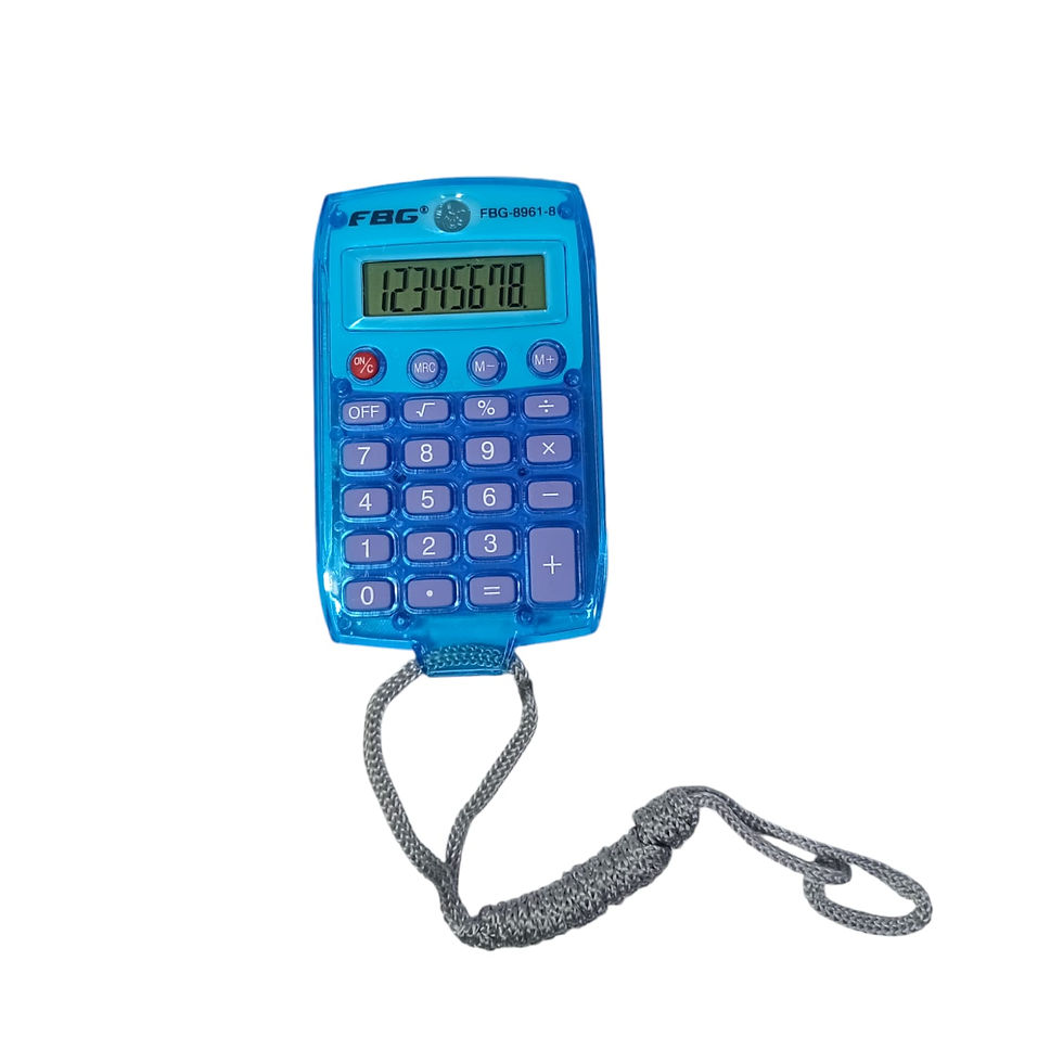 Calculadora de Bolso Eletrônica 8 Dígitos com Cordão