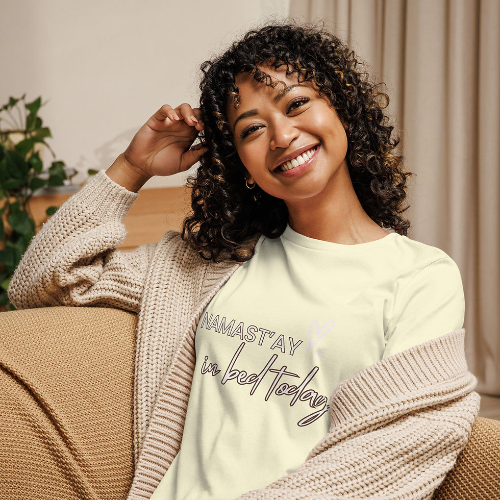 Thumbnail: Namast'ay in Bed Today Women’s Relaxed T-Shirt