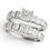 Thumbnail: Fancy Princess Cut Engagement Ring & Wedding Set