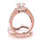 Thumbnail: Halo Round Engagement Ring & Wedding Band Set