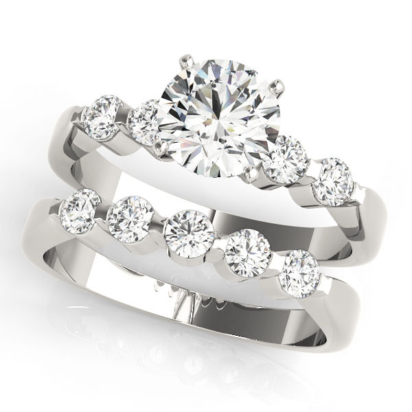 Thumbnail: Single Row Prong Set Engagement Ring