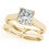 Thumbnail: Trellis Solitaire Square Engagement Ring