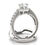 Thumbnail: Halo Round Engagement Ring & Wedding Band Set