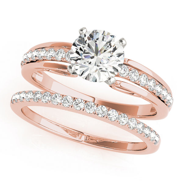 Thumbnail: New Bridal Single Row Prong Set Round Engagement Ring