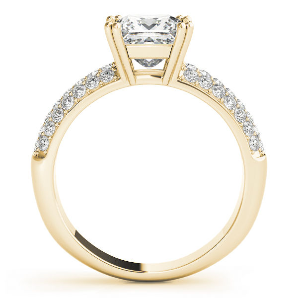 Thumbnail: Pave Cushion/Square Diamond Engagement Ring