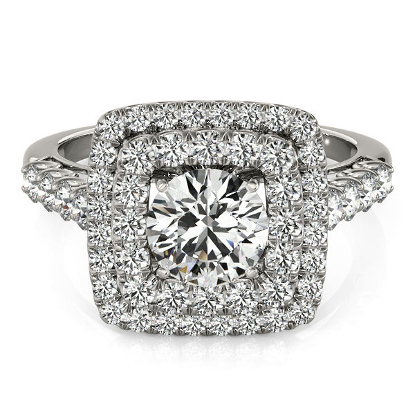 Thumbnail: New Bridal Double Halo Round Engagement Ring