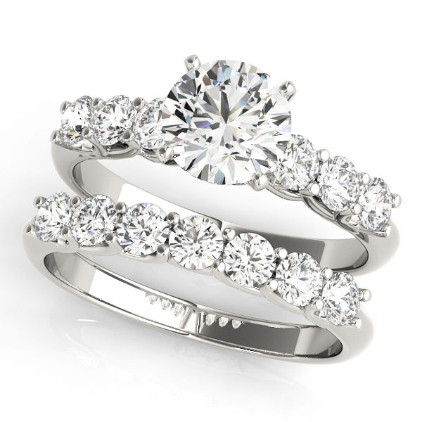 Thumbnail: New Bridal Single Row Prong Set Round Engagement Ring