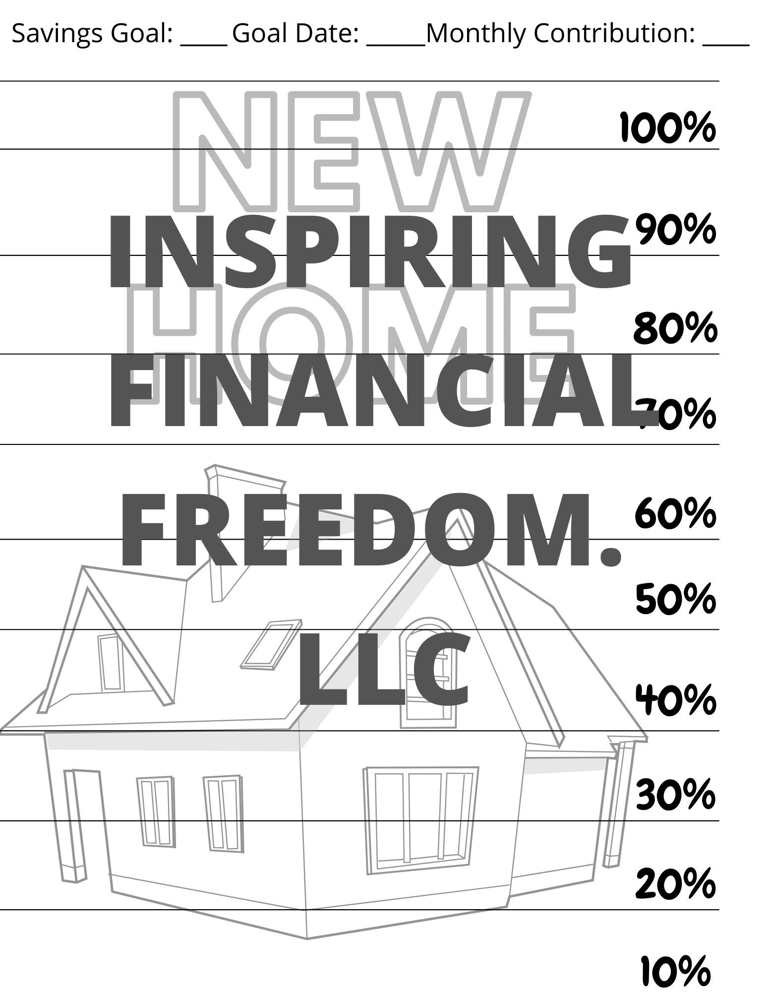 New Home Saving Sheet
