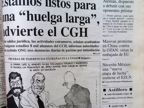 HUELGA ESTUDIANTIL DE 1999-2000 EN LA UNAM. REGISTRO VISUAL, PESQUISA PARA RECONSTRUIR LA HISTORIA