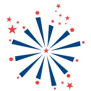 Blue Fireworks