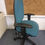 Thumbnail: Large Heavy Duty Green Office Swivel Desk Chair With Lumber Pump 
