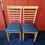 Thumbnail: Pair of Restaurant Dining Chairs Hanover Wood and Leather Never Been Used 