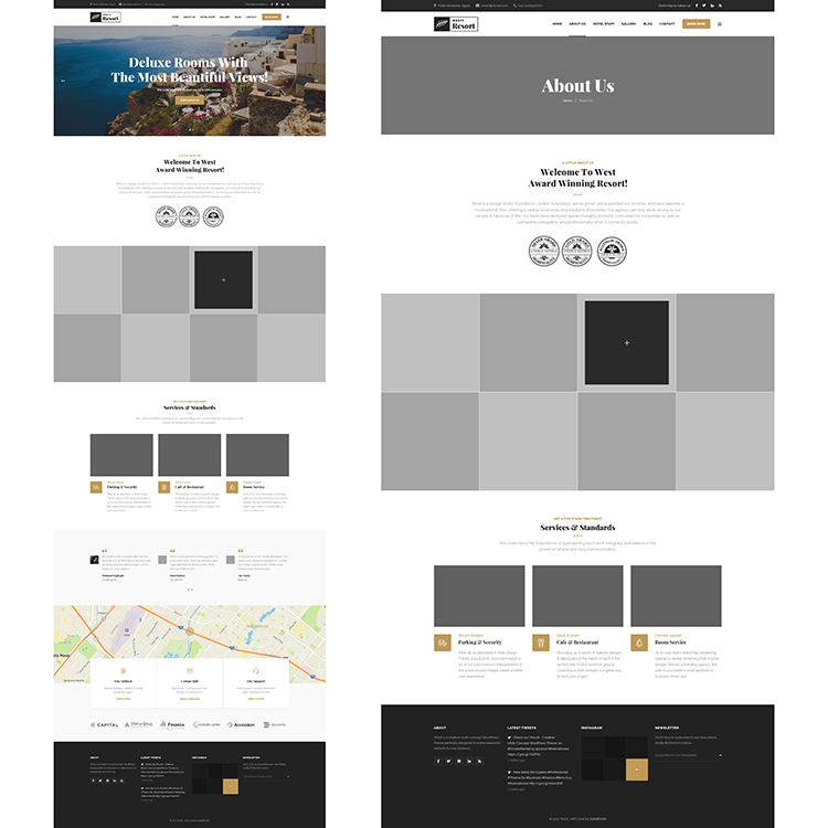 Hotel Website Template Psd 001