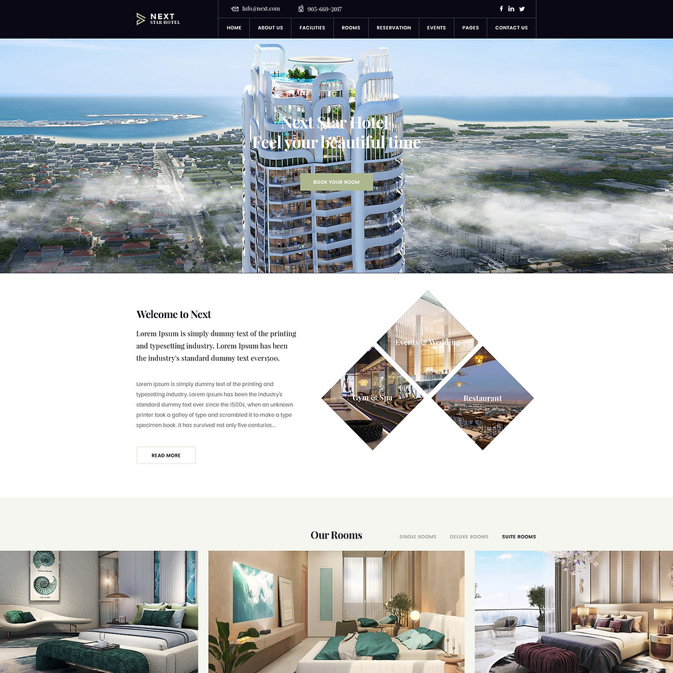 Thumbnail: Hotel Website Template Psd 002