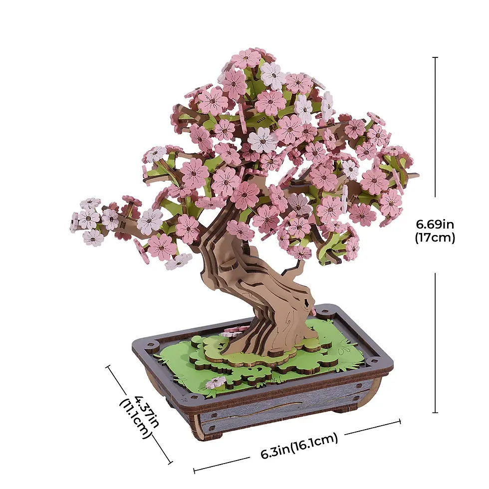 縮圖：Rolife - Sakura Bonsai DIY Wooden 3D Puzzle TG415