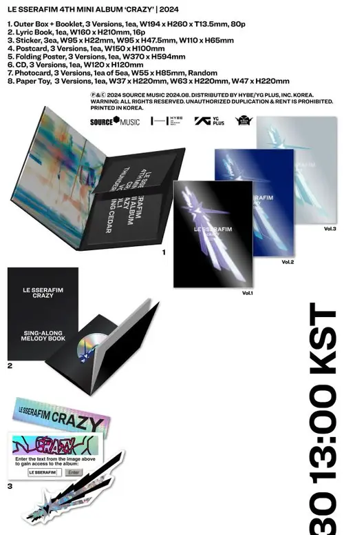 le sserafim crazy soundwave サイン会　5枚セット le sserafim crazy soundwave サイン会5枚セット