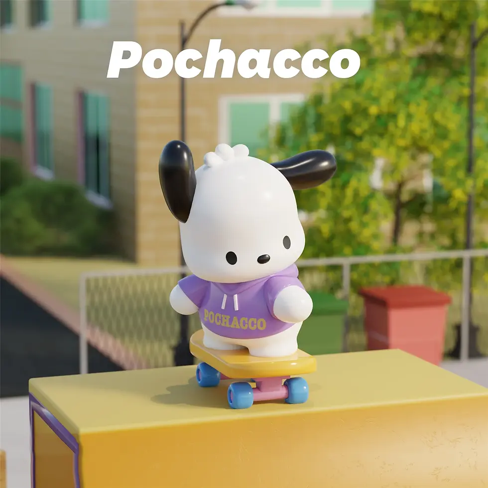 Miniatura: Sanrio Characters Pochacco Go Everywhere Series’s Kawaii Collectable Toys