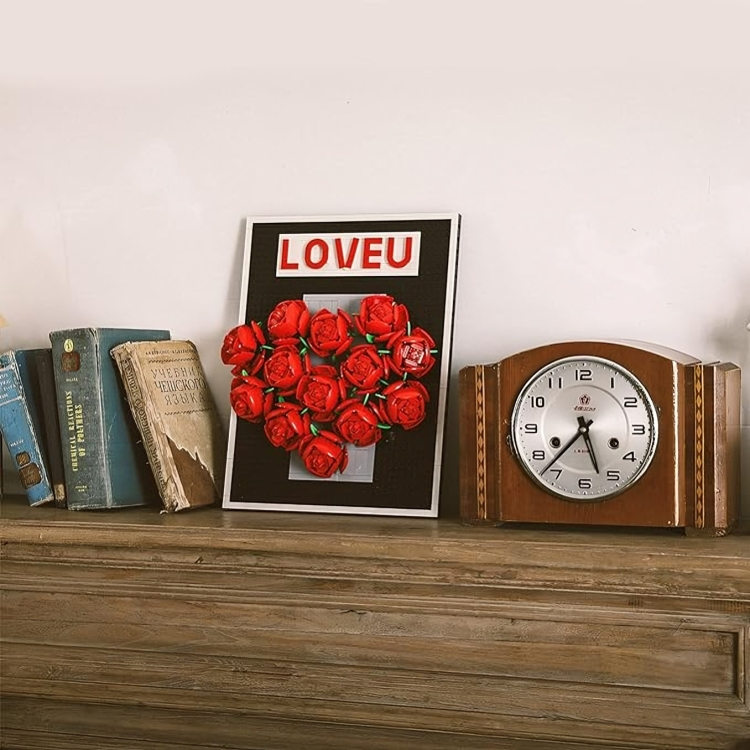 縮圖：Rose Flower Frame Building Mini Blocks 845PCS 105