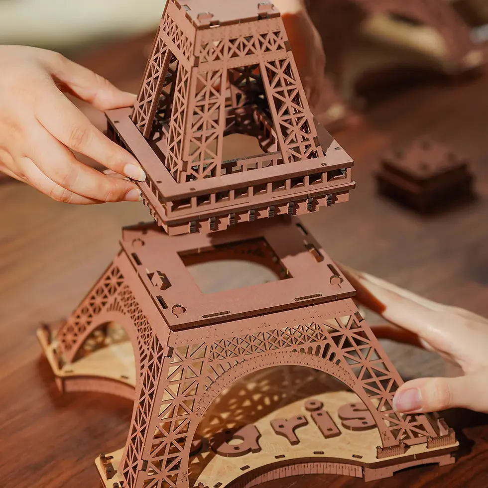 縮圖：Rolife - Night of the Eiffel Tower 3D Wooden Puzzle TGL01