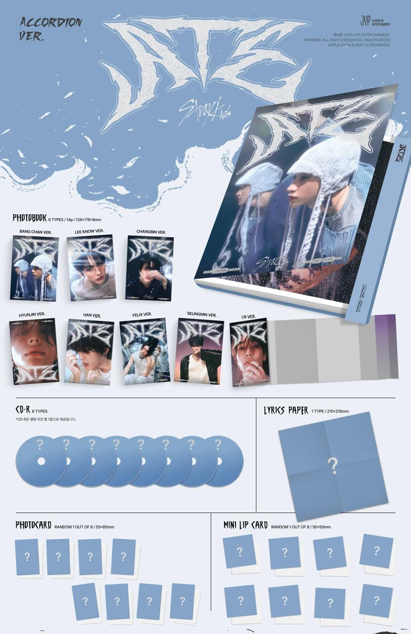 Miniatura: (yes24) STRAY KIDS – Mini Album [ATE] (Accordion Ver.) (Random ver.)