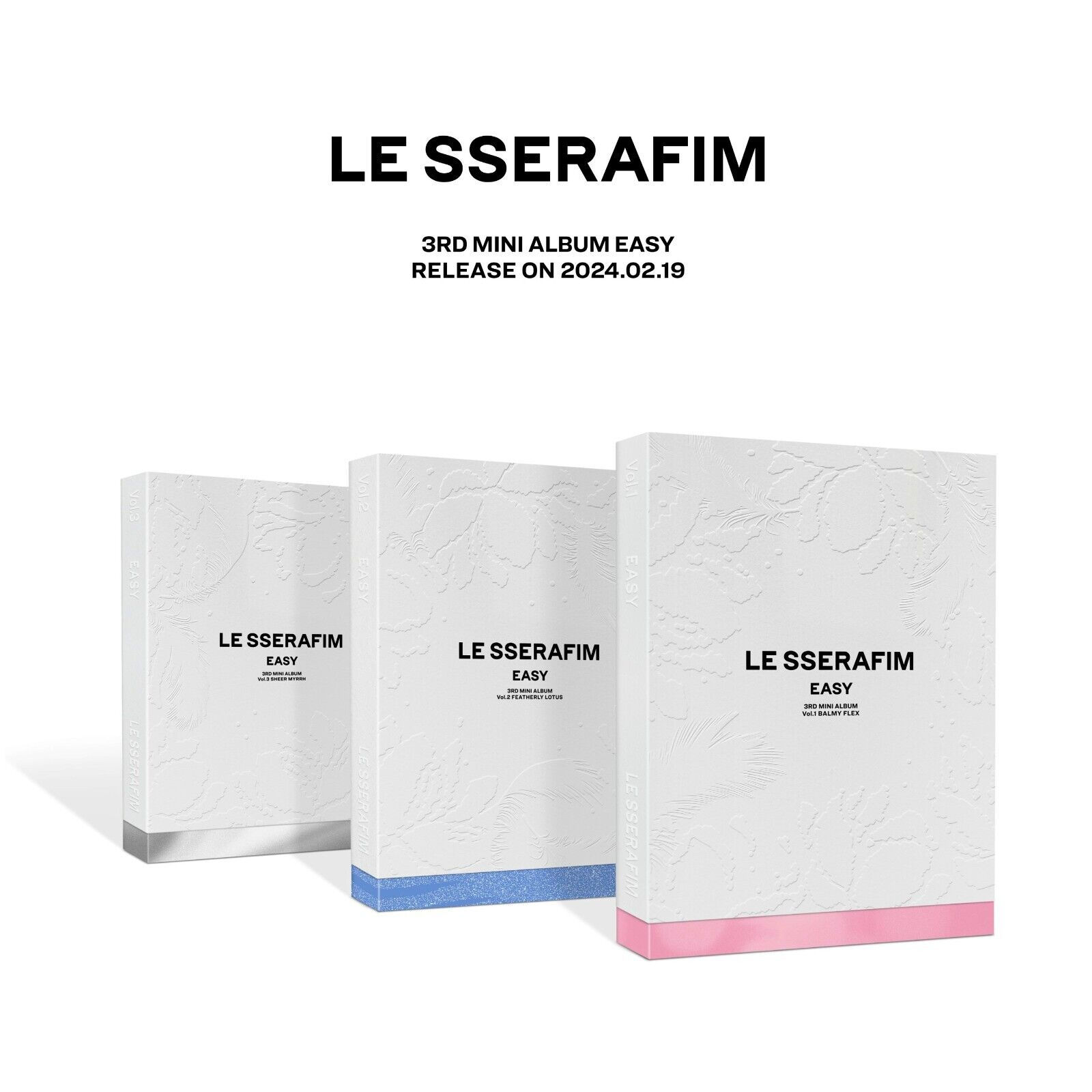 LE SSERAFIM -. 3rd Mini Album - EASY (Random ver.) (WS)