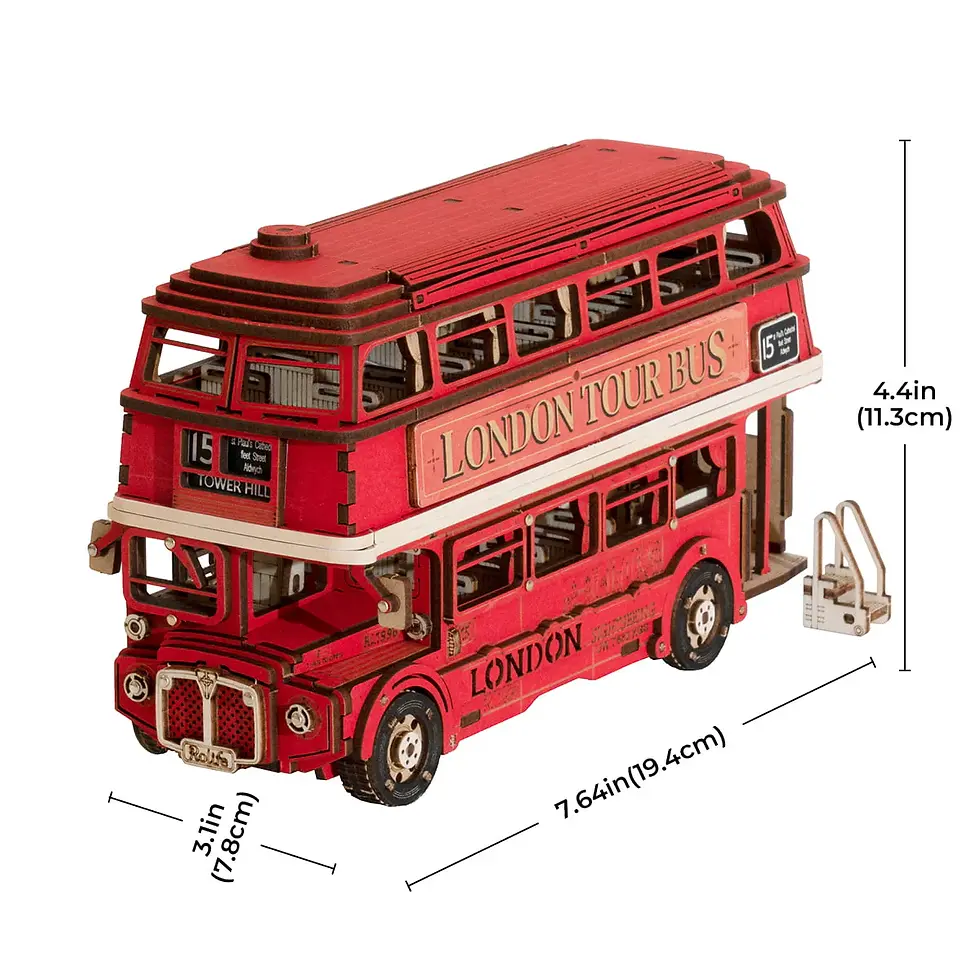 縮圖：Rolife - London Tour Bus 3D Wooden Puzzle TGM02