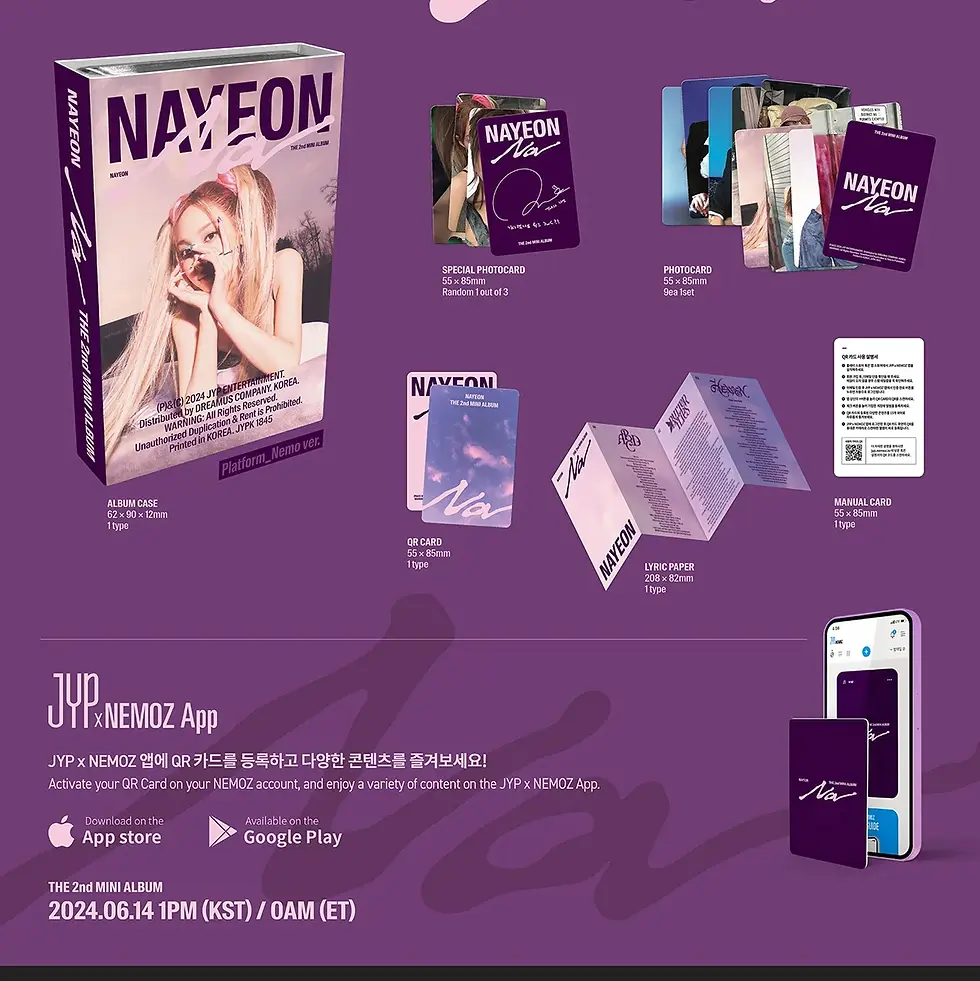 Miniatura: NAYEON (TWICE) - 2ND MINI ALBUM [NA] (Platform Ver.)