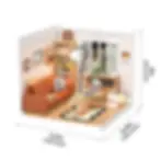 Miniatura: Rolife - Cozy Living Lounge Super Creator Miniature House DW007