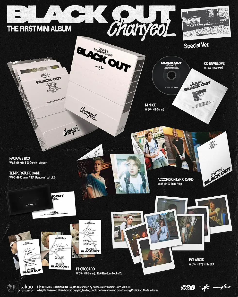Miniatura: CHANYEOL (EXO) - 1ST MINI ALBUM [Black Out] (Special Ver.)