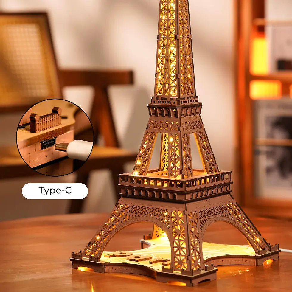 縮圖：Rolife - Night of the Eiffel Tower 3D Wooden Puzzle TGL01