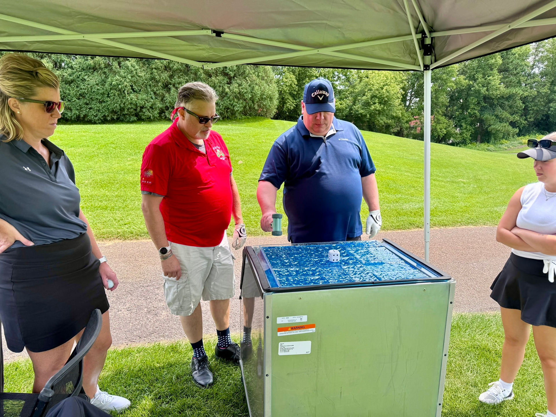 2025 Toby Tournament attendees playing Don Stevens' new game, Manitowoc Ice Breakers-4