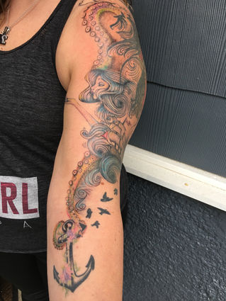 Whimsical Sea Tattoo