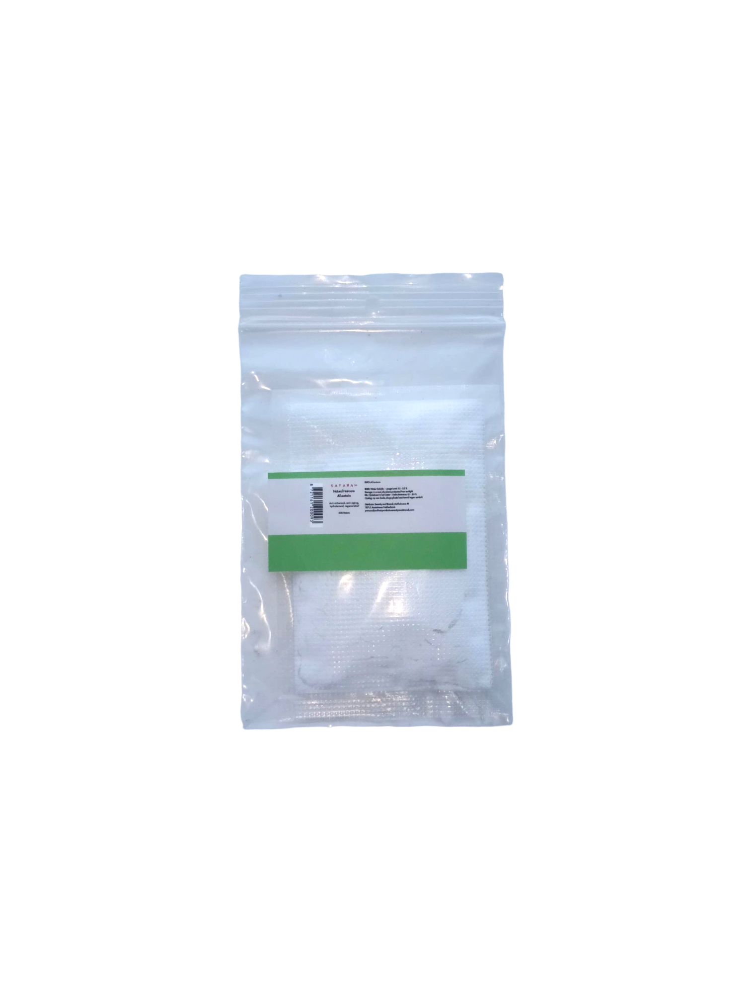 plastic zakje met allantoine, 10en 15 gram