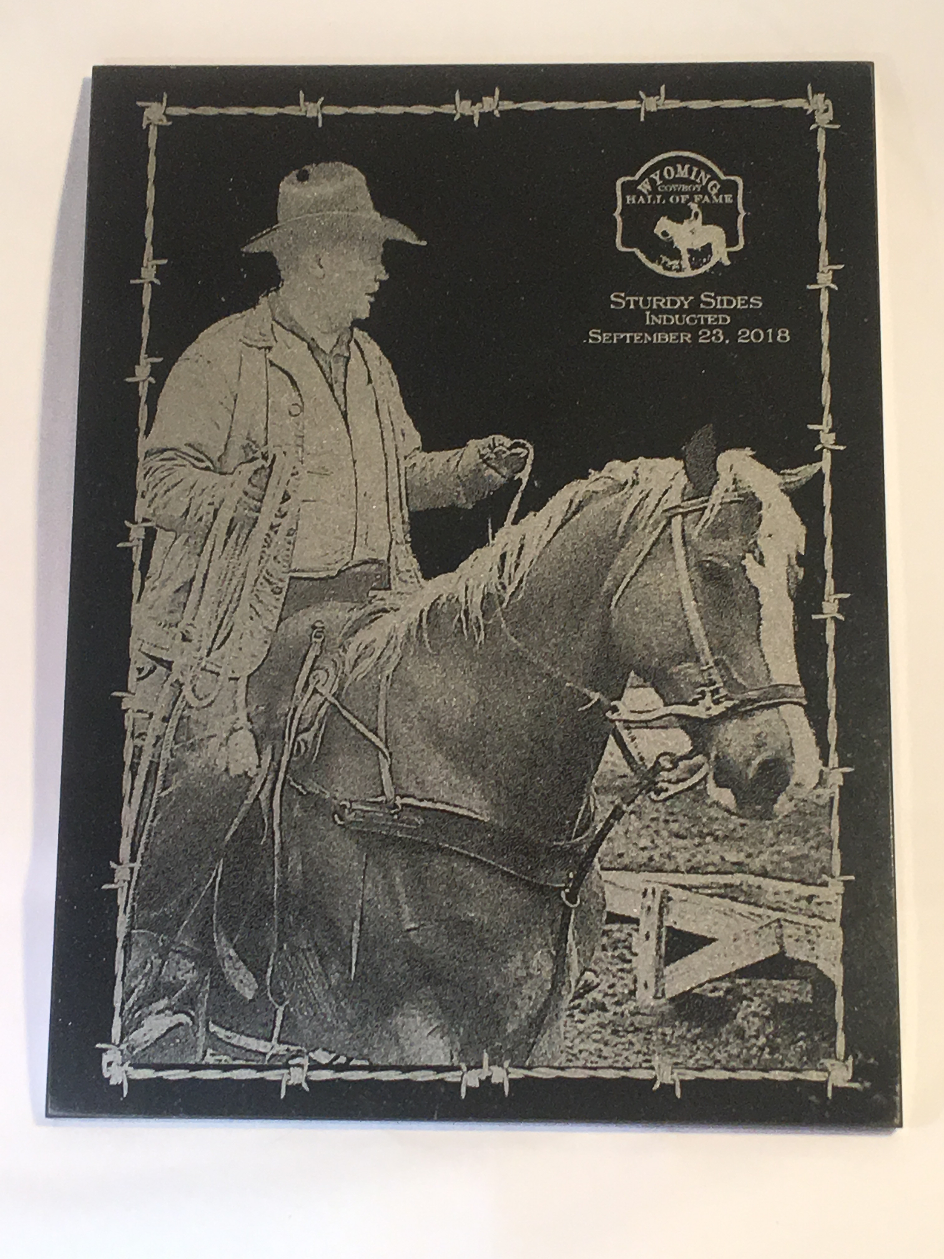 Lasered Photo Plaque