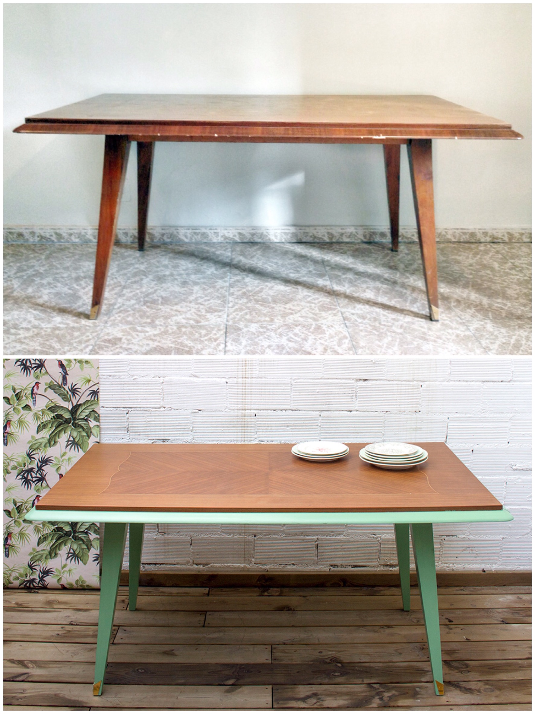 Mesa años 50 renovada