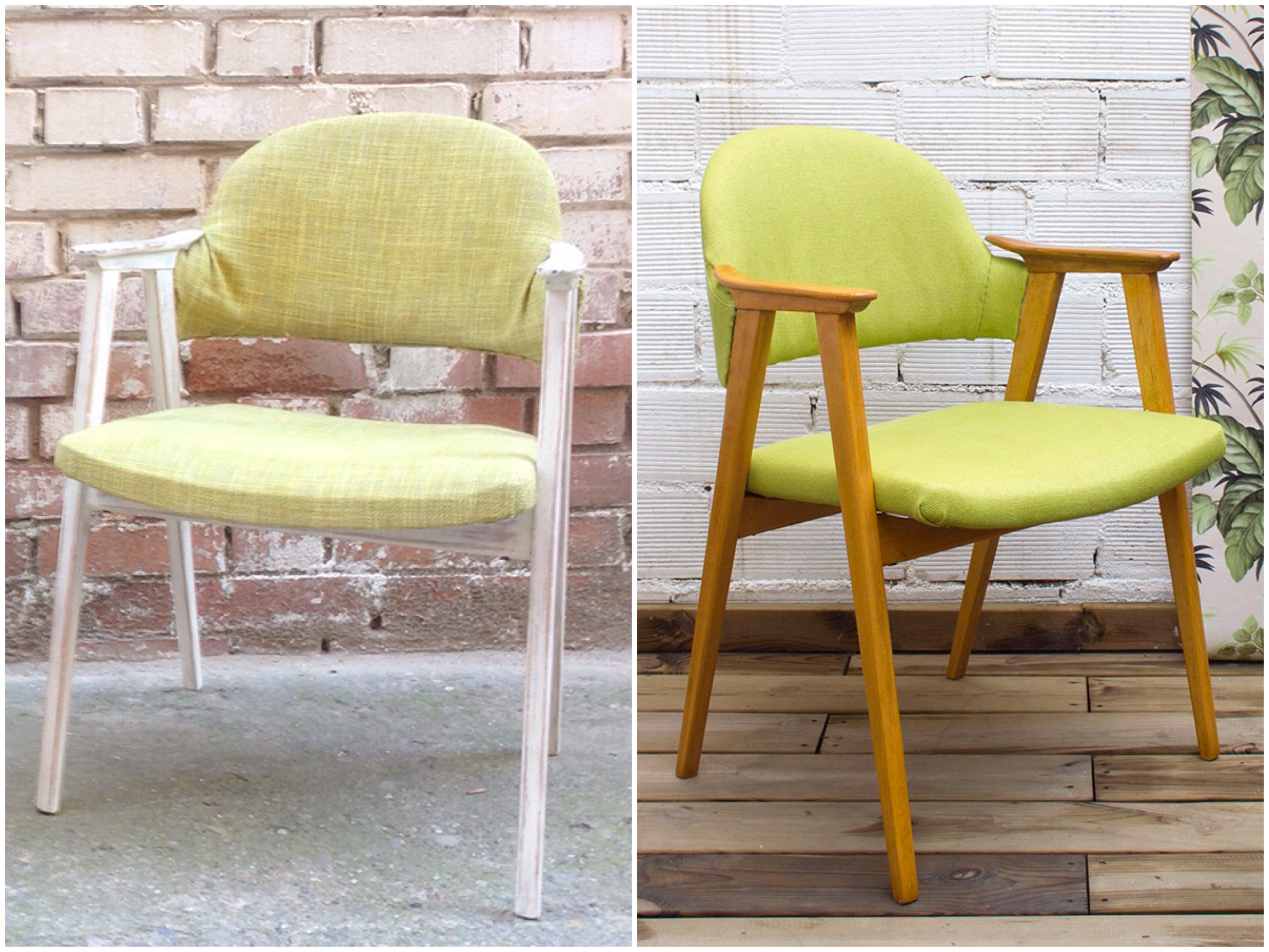 Sillón estilo nórdico restaurado
