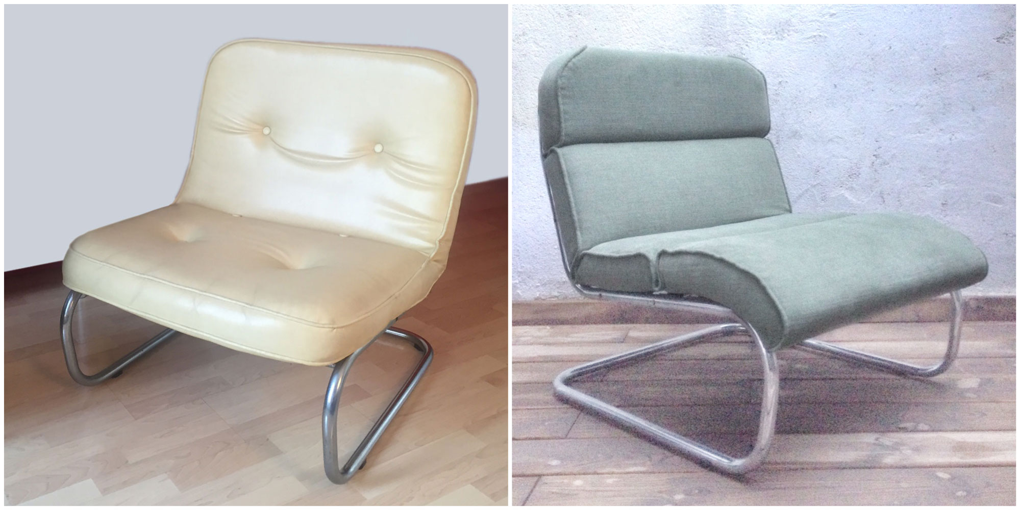 Sillón vintage retapizado